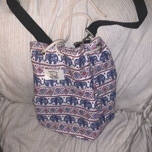 Handmade Thai-tum Thailand Elephant Print Purse